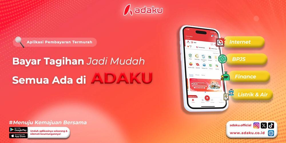 Gambar Adaku - Bayar Tagihan Listrik, Air, Internet, BPJS, PDAM, Telkom, HP Pasca Bayar