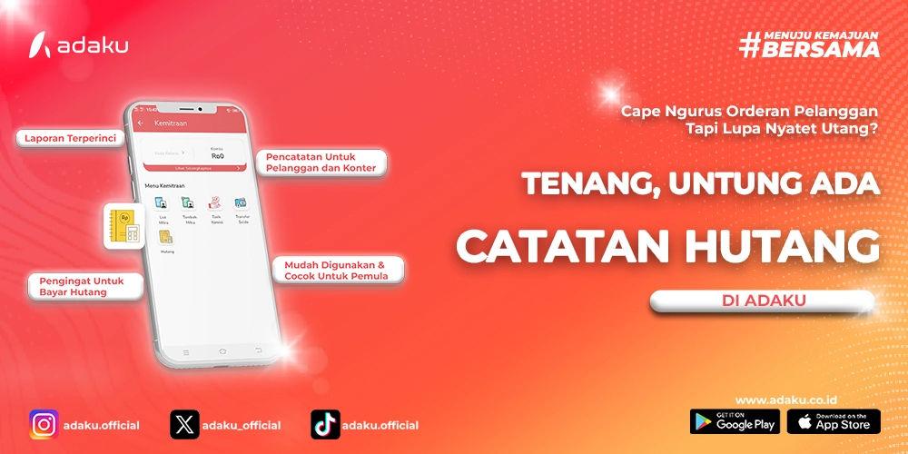 Gambar Adaku - Fitur Catatan Hutang