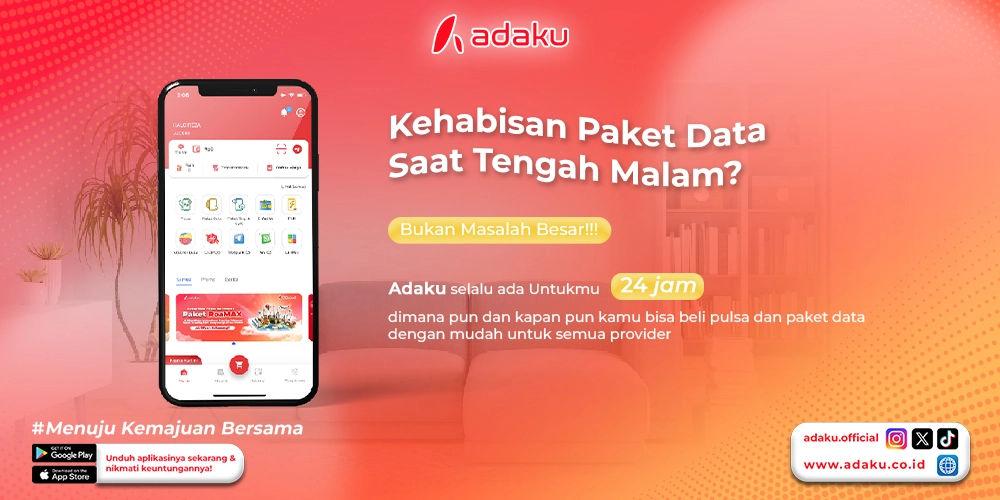 Gambar Adaku - Pembelian Paket Data Murah, Cepat, dan Mudah di Aplikasi PPOB Adaku