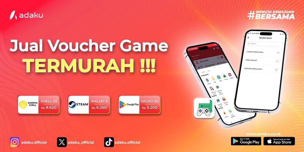 Gambar Adaku - Voucher Game Termurah untuk Top Up Game Favorit Kamu di Aplikasi Adaku