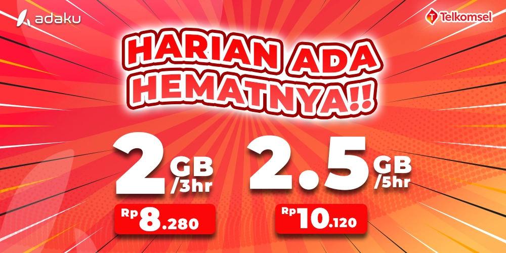 Gambar Adaku - Dapatkan promo paket data super murah dari Telkomsel hanya di Adaku!