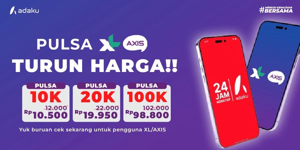 Gambar Adaku - Nikmati Pulsa XL dan Axis dengan Harga Baru yang Lebih Murah